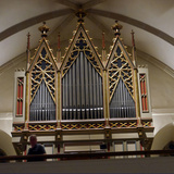 Dreiachsiges neugotisches Orgelprospekt aus dem Jahre 1863, Pfarrkirche Andrian